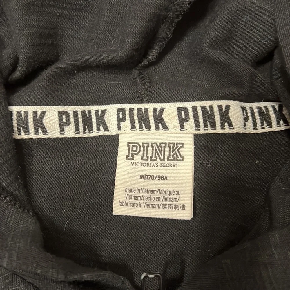 Victoria’s Secret PINK Black Full Zip Hoodie - Picture 6 of 12
